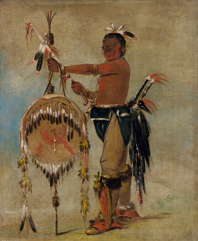 Pash-ee-pa-hó, Klein Stekend Opperhoofd, een eerbiedwaardig Sauk Opperhoofd door George Catlin