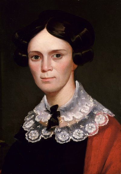 Portret van een vrouw door George Catlin