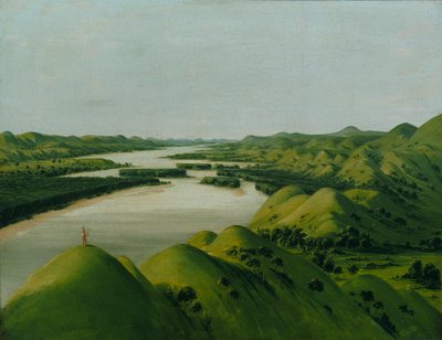 Rivieroever, 1320 mijl boven St. Louis door George Catlin