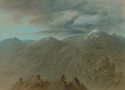 Zalmrivierbergen, 1855-1869 door George Catlin