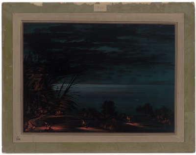 Zalm Speervissen - Ottowas door George Catlin