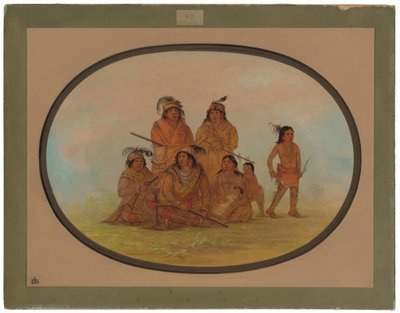 Seminolee Indianen, Gevangenen in Fort Moultrie door George Catlin