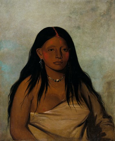 Shé-de-ah, Wilde Salie, een Wichita Vrouw, 1834 door George Catlin