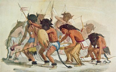 Sioux buffeldans door George Catlin