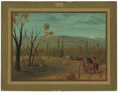 De Cheyenne broers terugkerend van hun herfstjacht door George Catlin
