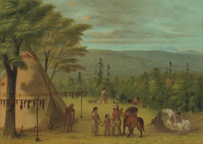 De Cheyenne broers beginnen aan hun herfstjacht door George Catlin