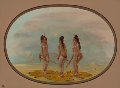 De knappe dans - Goo-a-give, 1854-1869 door George Catlin