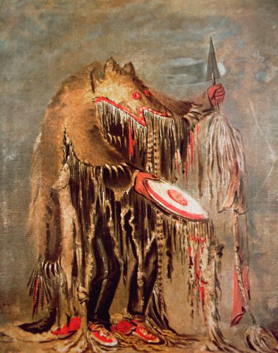 De Witte Buffel, c.1840 door George Catlin