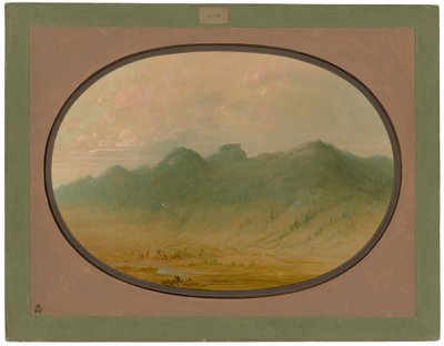 Uitzicht op de Kristalbergen, Brazilië door George Catlin