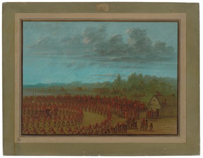 Oorlogs Dans van de Saukies door George Catlin