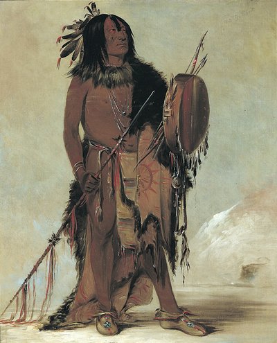 Wún-nes-tou, Witte Buffel, een oude medicijnman door George Catlin