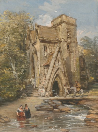 Een kloostermolen door George Cattermole