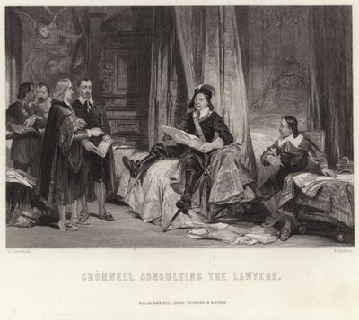 Cromwell raadpleegt de advocaten door George Cattermole