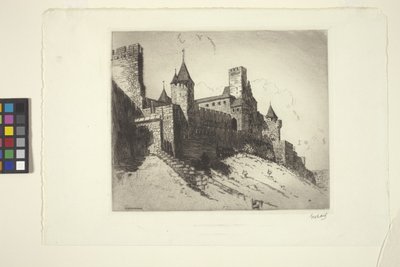 Carcasonne door George Charles Aid