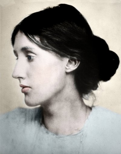 Portret van de Engelse schrijfster Virginia Woolf door George Charles Beresford