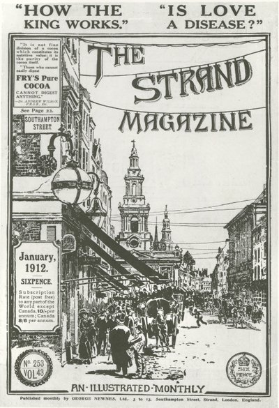 Omslag van The Strand Magazine, 1912 door George Charles Haite