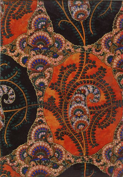 Stofontwerp voor Paisley Sjaals, c.1871 door George Charles Haite