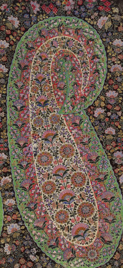 Stofontwerp voor Paisley-sjaals, ca. 1871 door George Charles Haite