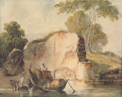 Een Rivierscène door George Chinnery