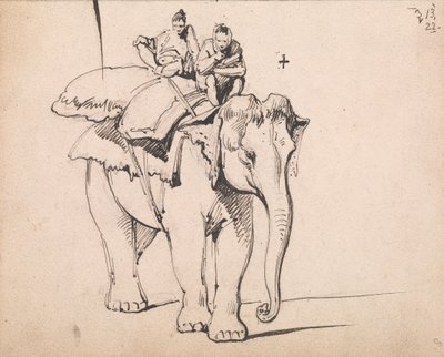 Een olifant door George Chinnery