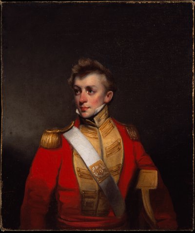 Een ongeïdentificeerde officier van de 13e Bombay Native Infantry door George Chinnery