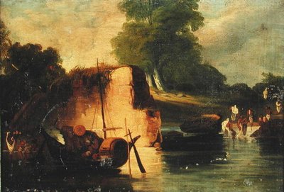 Het Zwembad door George Chinnery