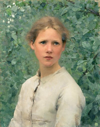 Een Meisjeshoofd door George Clausen
