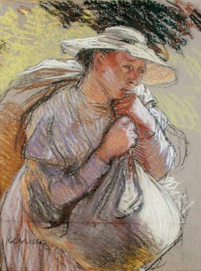 Een boerin door George Clausen
