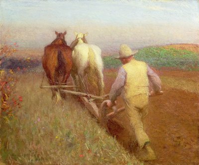 Een Herfstochtend, 1897 door George Clausen