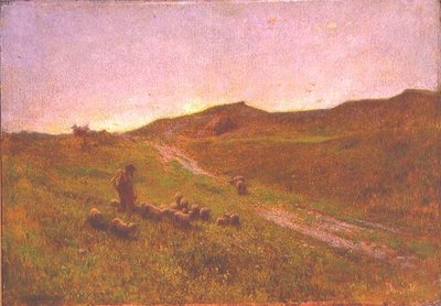 Avond op de heide door George Clausen