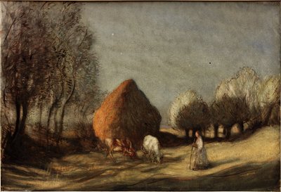 Hooiveld, Widdington, rond 1893 door George Clausen