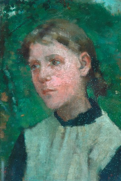 Hoofd van een meisje door George Clausen