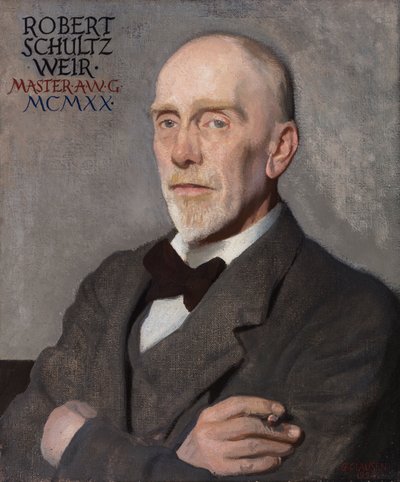 Portret van Robert W. Schultz Weir door George Clausen