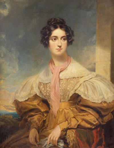Portret van Lady Georgiana Clinton door George Clint