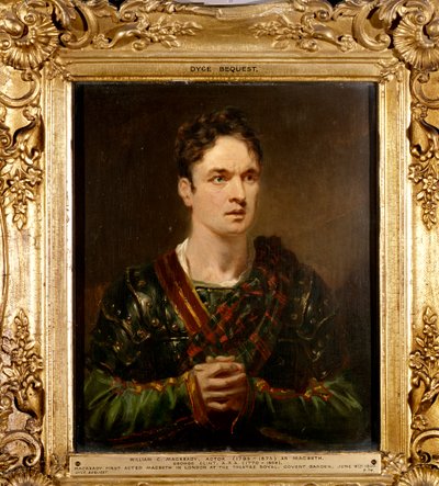 William Macready als Macbeth, ca. 1820 door George Clint