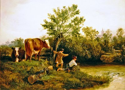 Jonge vissers door George Cole