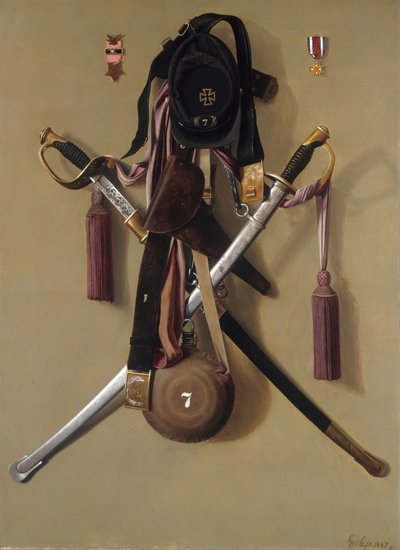 Burgeroorlog regalia van majoor Levi Gheen McCauley door George Cope