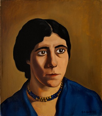 Portret van Concetta Scaravaglione (1900-75) door George Copeland Ault