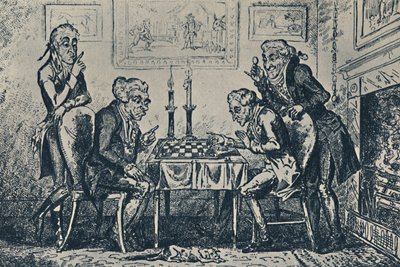 Een schaakspel, 1948 door George Cruikshank