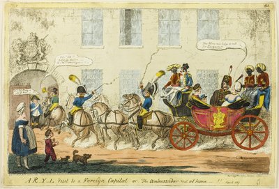 Een R-Y-L bezoek aan een buitenlandse hoofdstad door George Cruikshank