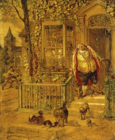 Een weggelopen klop door George Cruikshank