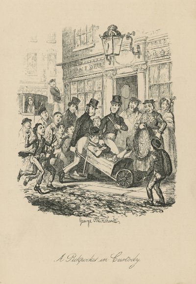 Een zakkenroller in hechtenis door George Cruikshank