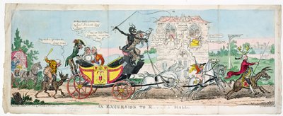 Een Excursie naar R.... Hall door George Cruikshank