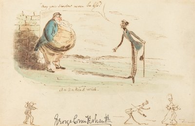 Een Onvriendelijke Wens door George Cruikshank
