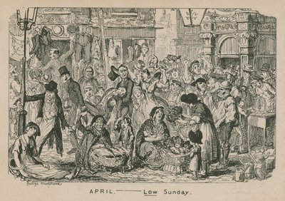 April - lage Zondag door George Cruikshank