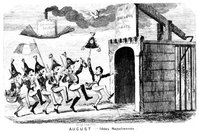 Augustus - Napoleontische ideeën, 19e eeuw door George Cruikshank