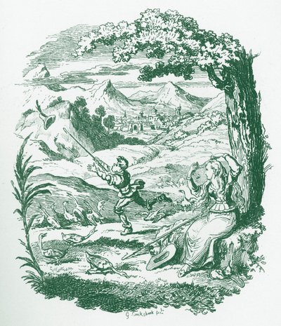 Broers Grimm Kinder- en door George Cruikshank