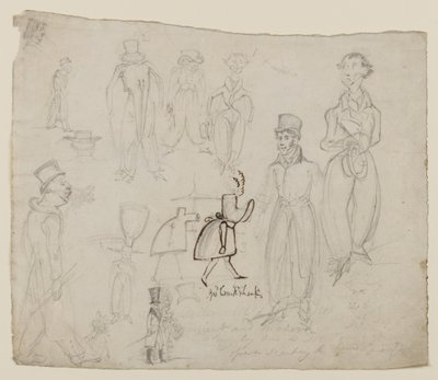 Karakterstudies door George Cruikshank