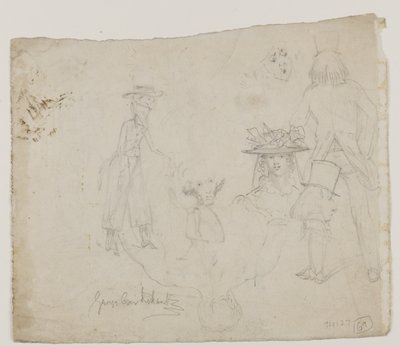 Karakterstudies door George Cruikshank