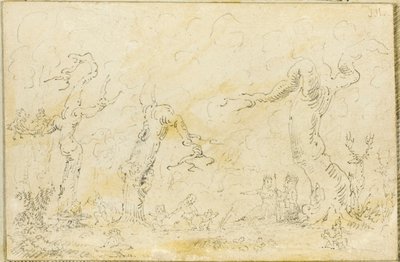Komische scène III door George Cruikshank